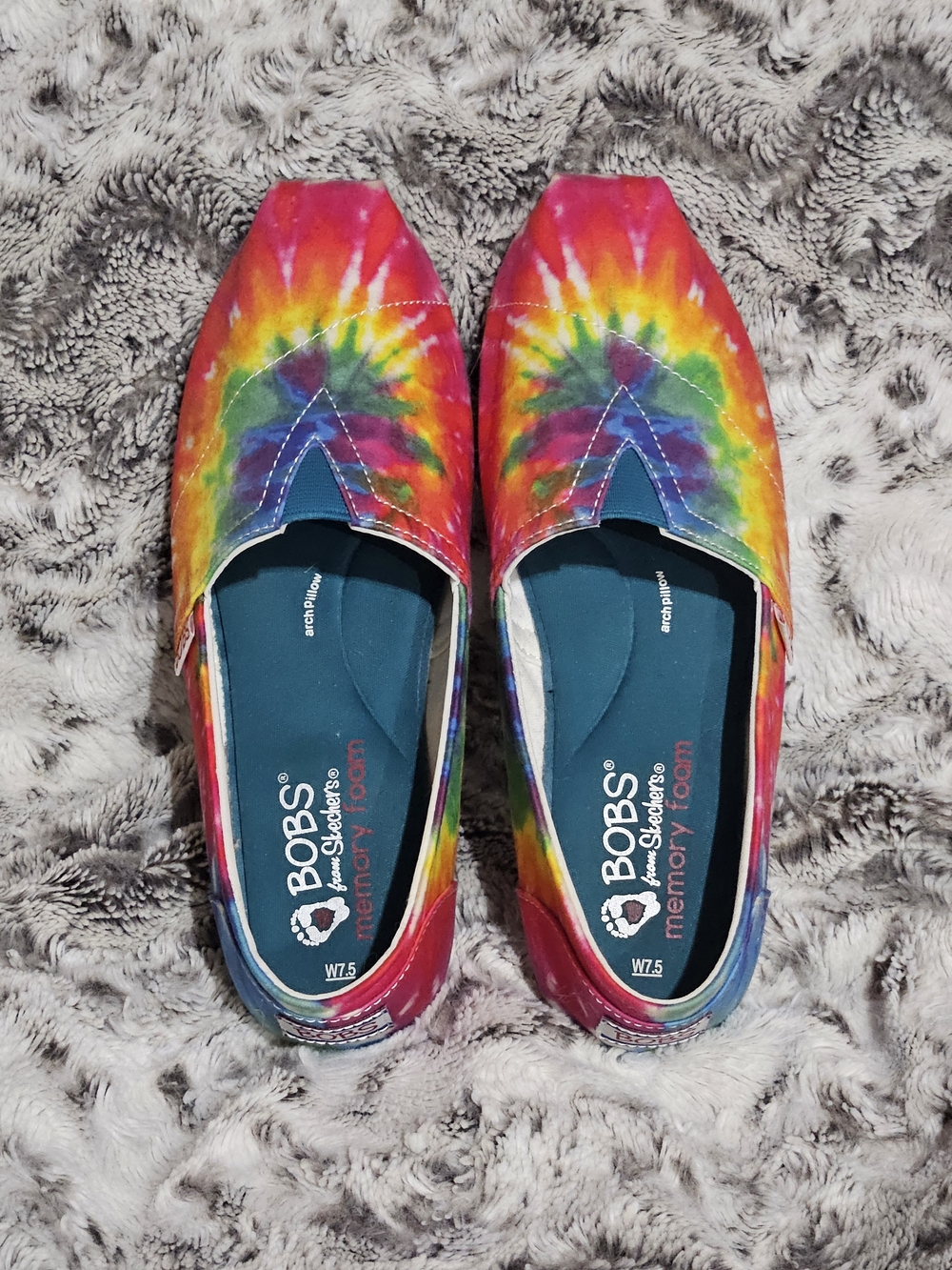 Skechers Tie-Dye Slip-On Shoes for Women - Vibrant Multi